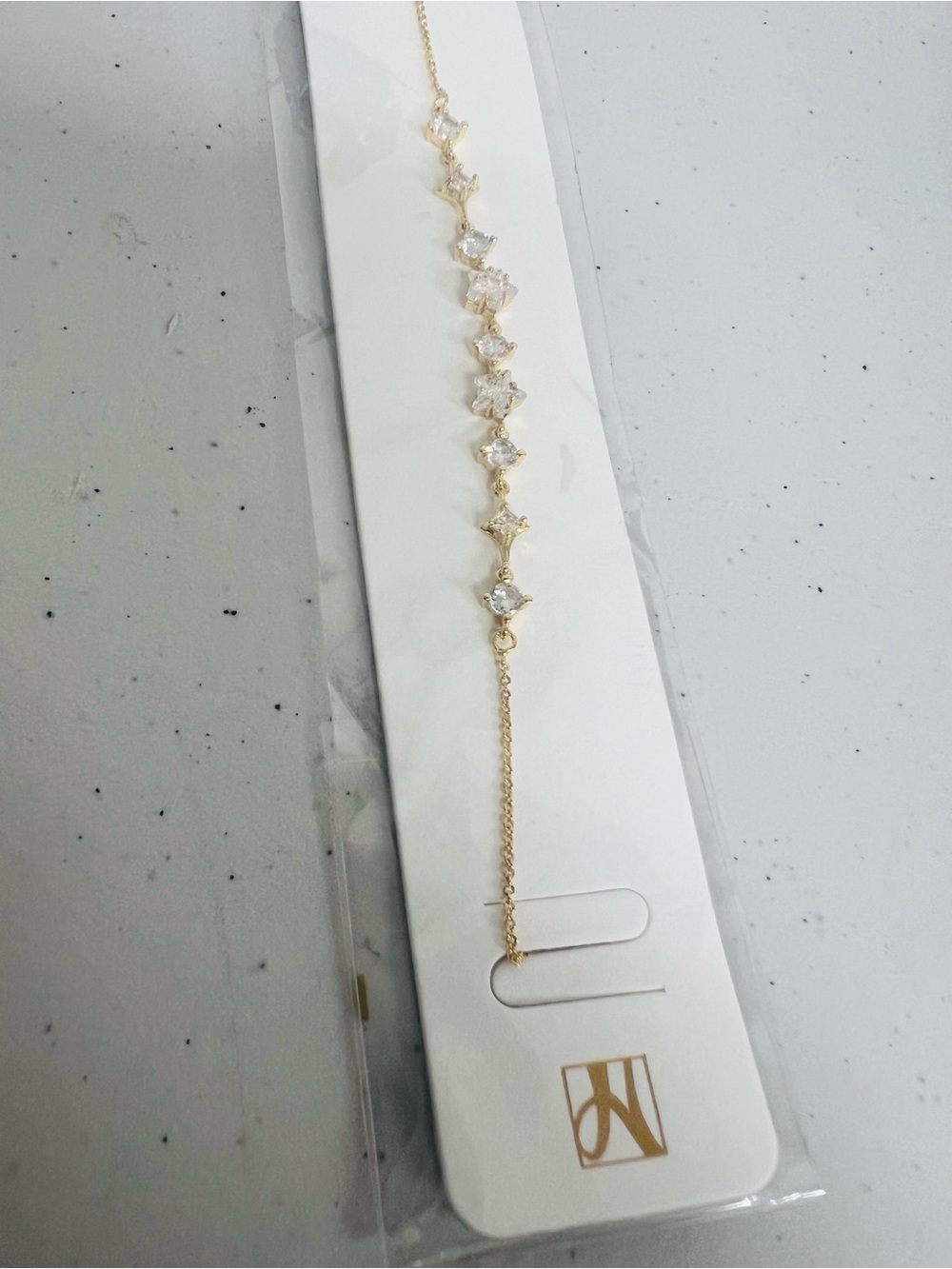 Elegant Gold Crystal Link Bracelet - Women Jewelry #0028